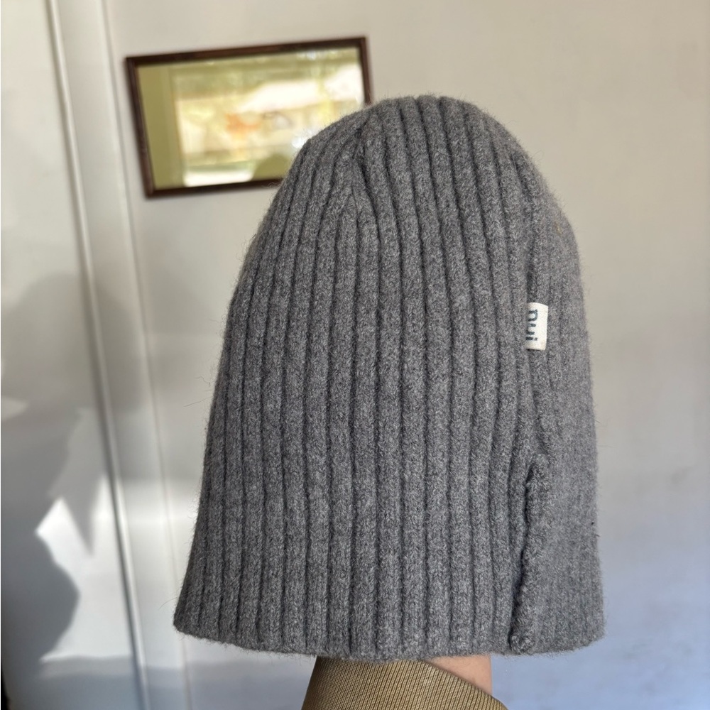 Nui Charcoal Ribbed Kids Hat